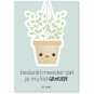 kaart bedankt meester groeien