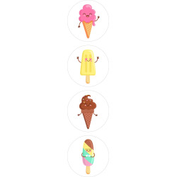 stickermix zomer ijsjes