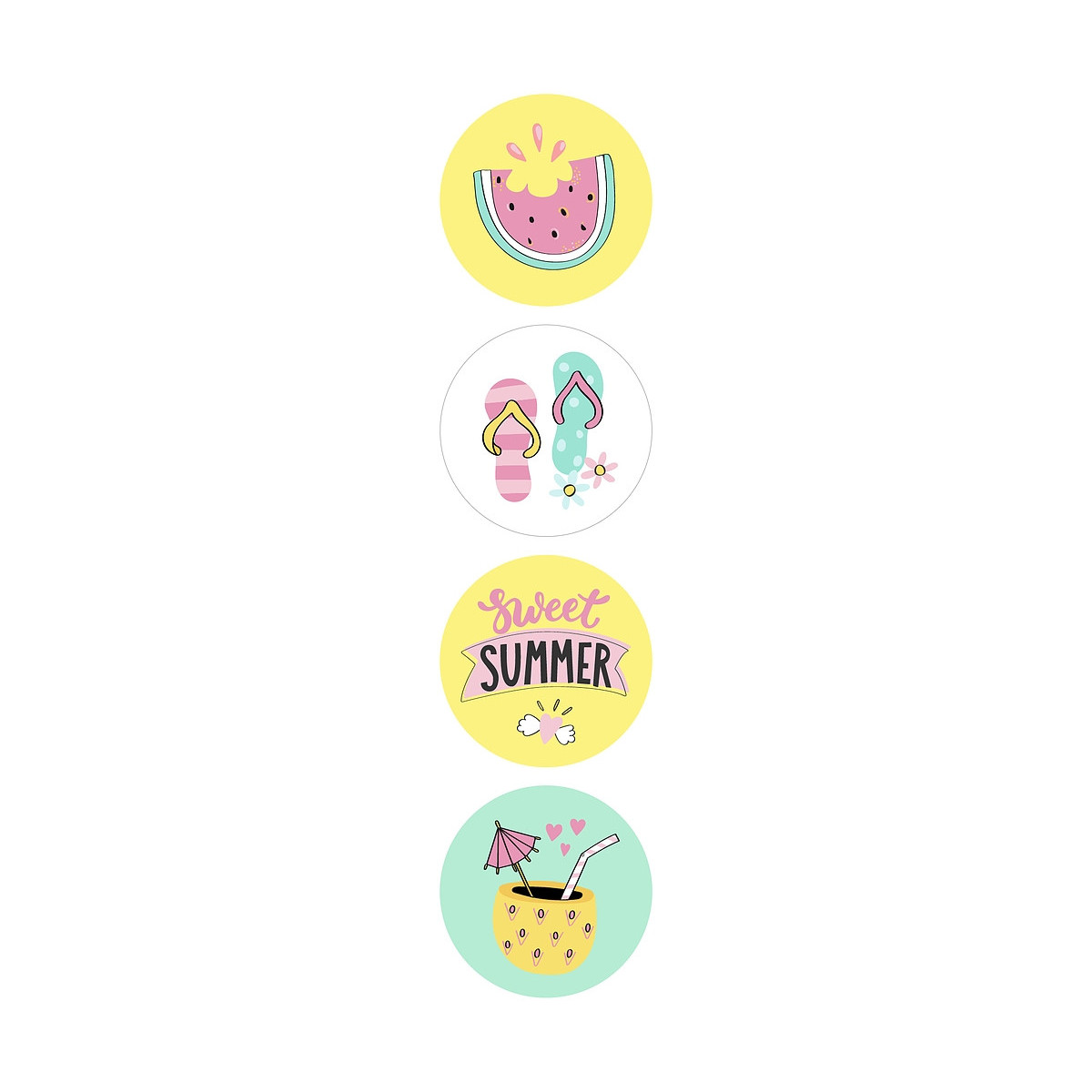 stickermix zomer sweet summer