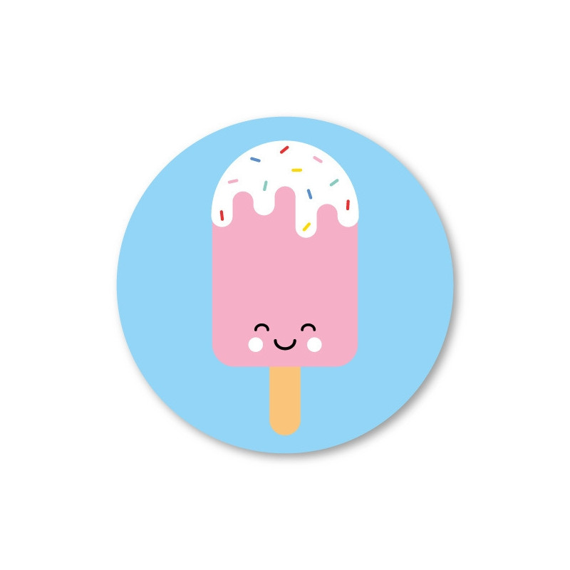 Sticker ijsje spikkels