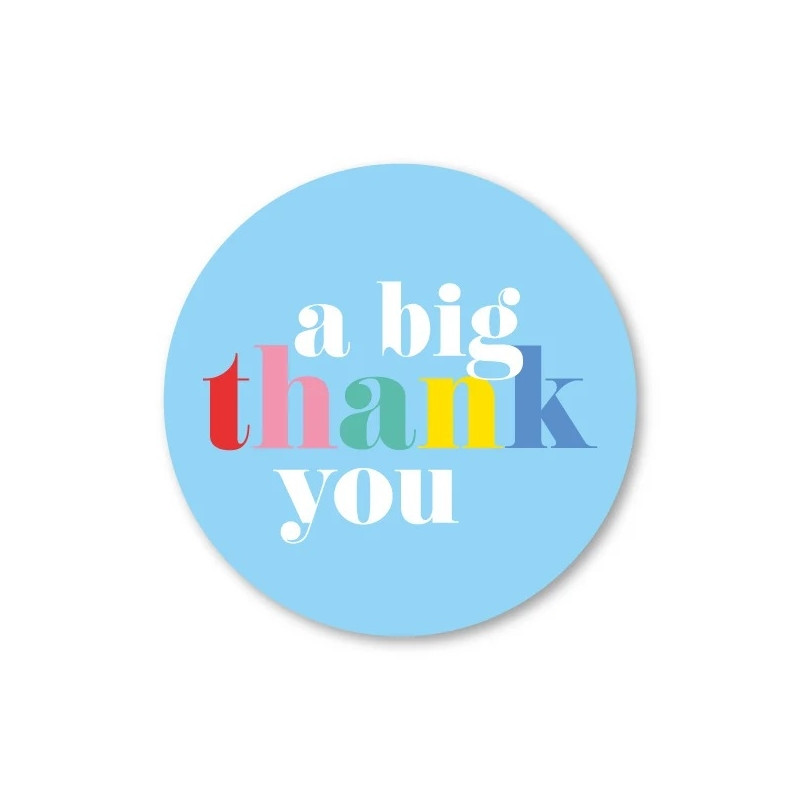 sticker big thank you