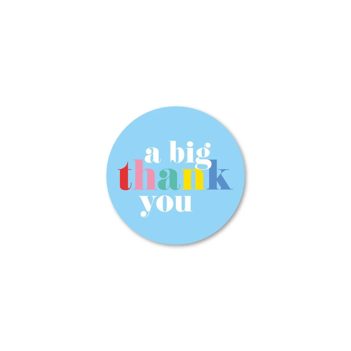 sticker big thank you