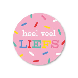 sticker heel veel liefs sprinkles