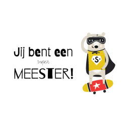 minikaart super meester beer