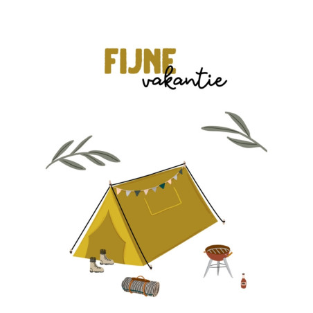 kaart vakantie tent
