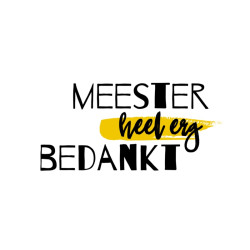 kaart meester heel erg bedankt