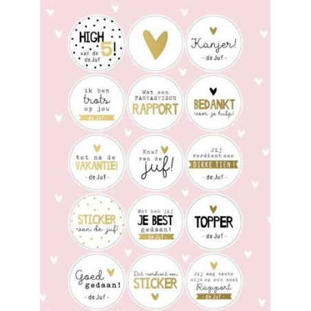 stickervel compliment juf