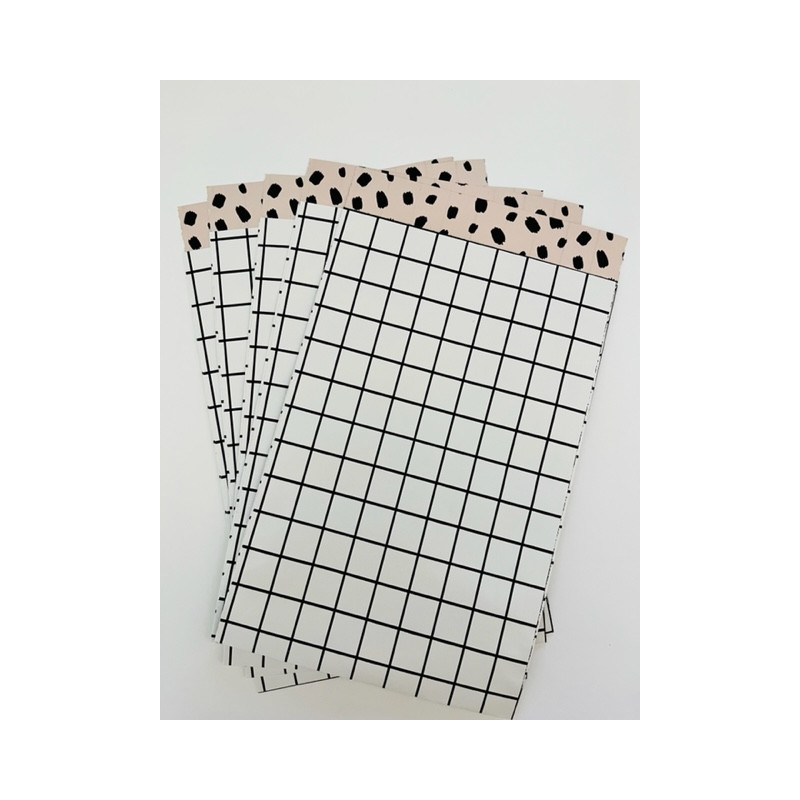 kadozakjes ruitjes zwart wit