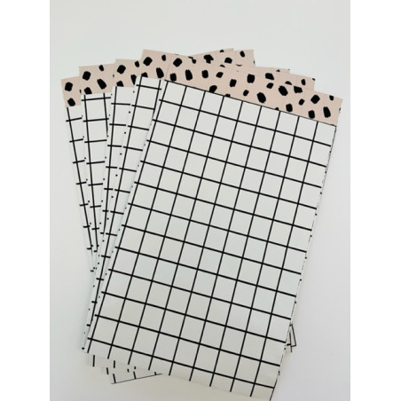 kadozakjes ruitjes zwart wit