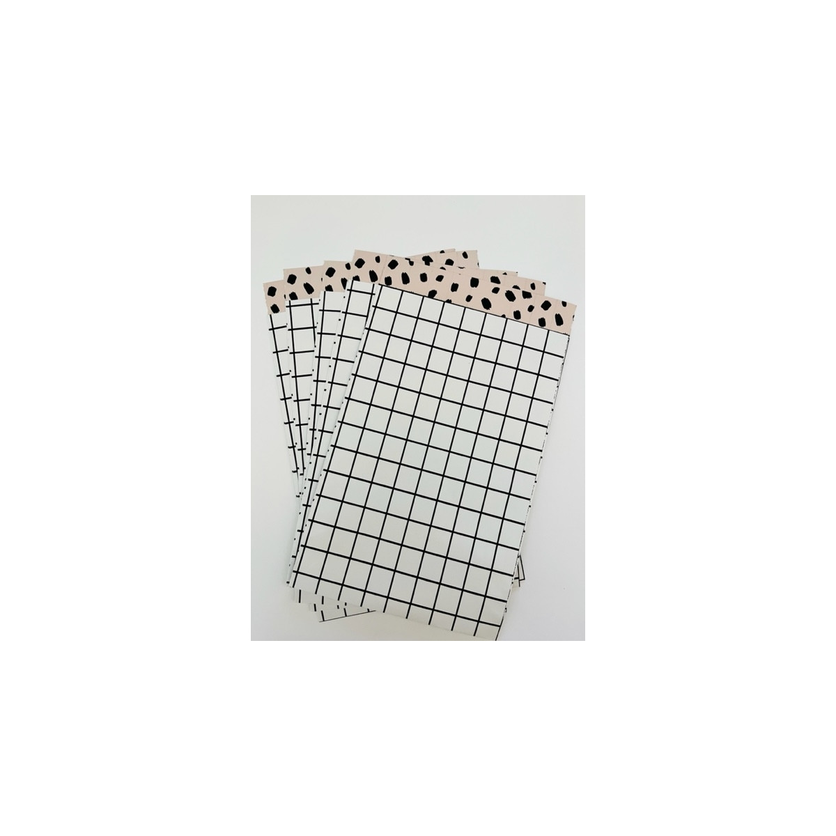 kadozakjes ruitjes zwart wit