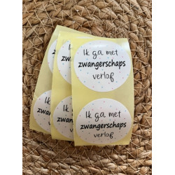 sticker zwangerschapsverlof