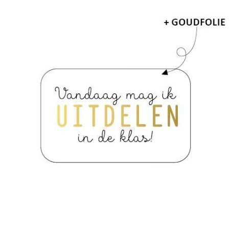 sticker uitdelen klas