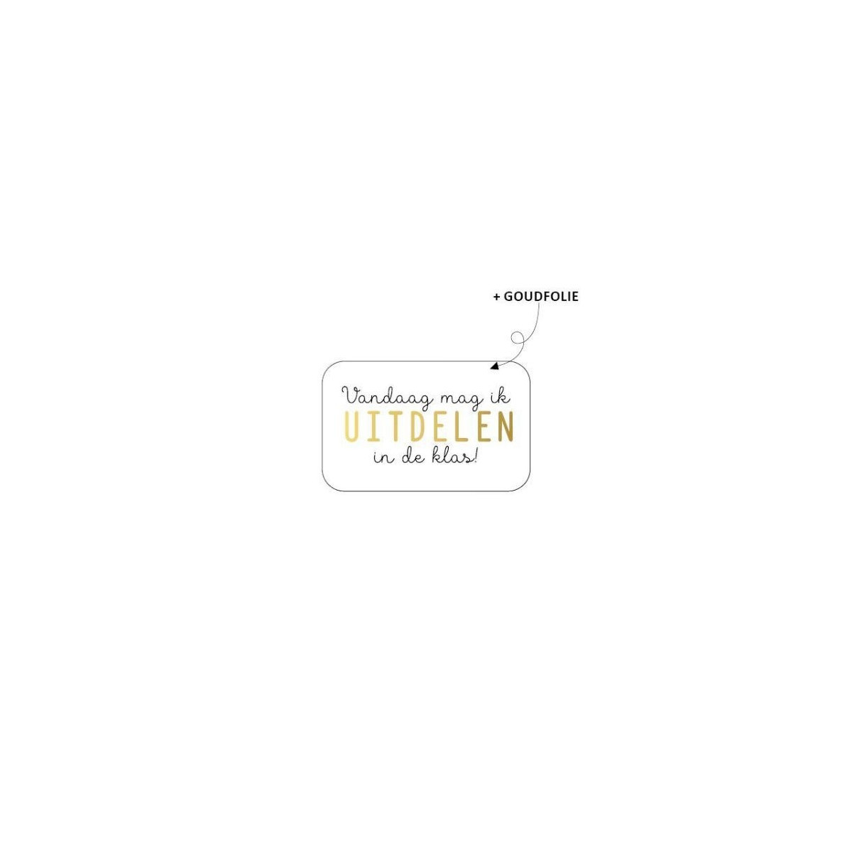 sticker uitdelen klas