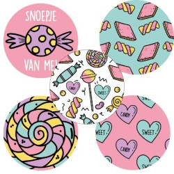 stickers snoepjes