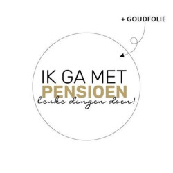 sticker ik ga met pensioen
