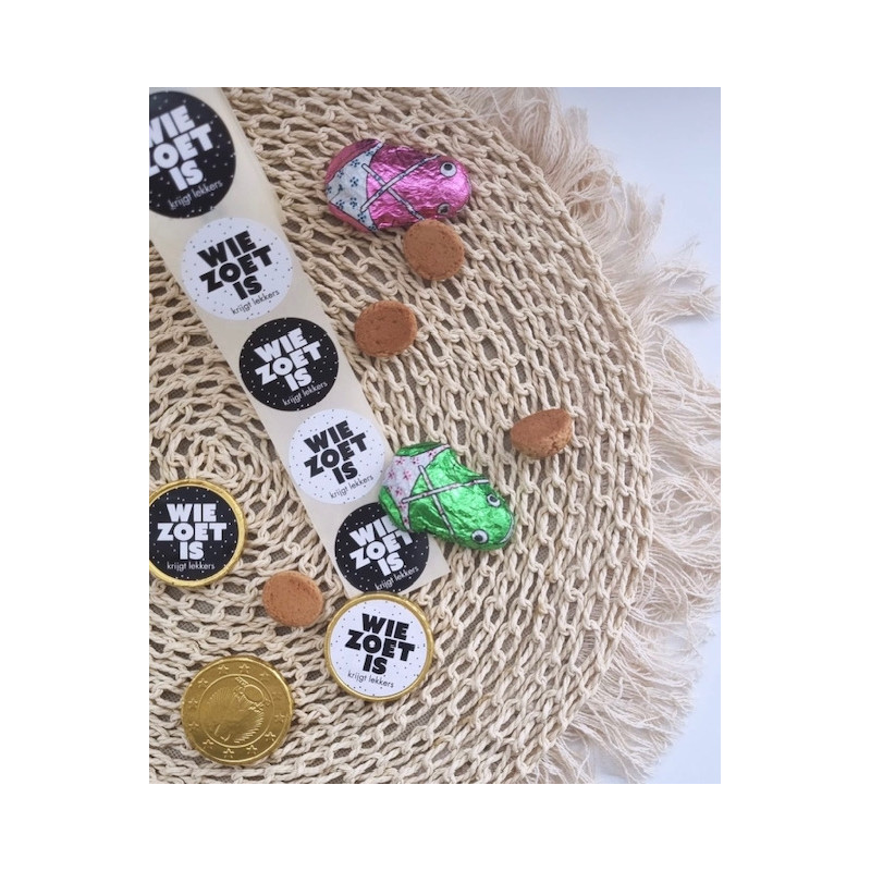 stickermix zoet is krijgt lekkers