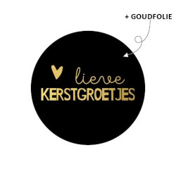 sticker lieve kerstgroetjes