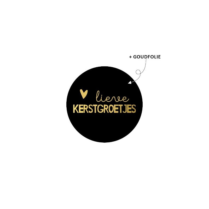 sticker lieve kerstgroetjes