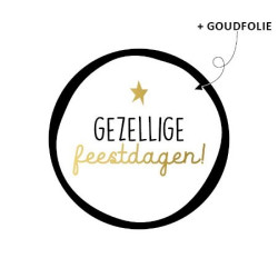 sticker gezellige feestdagen