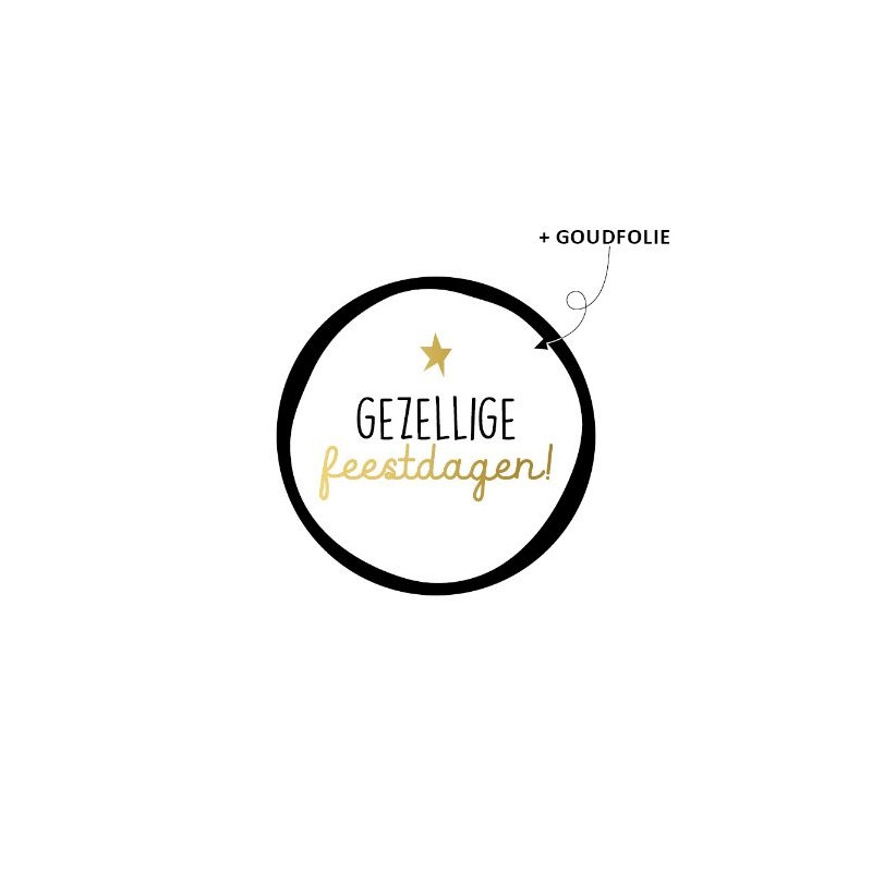 sticker gezellige feestdagen