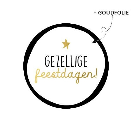 sticker gezellige feestdagen