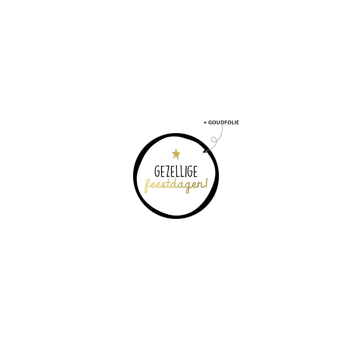 sticker gezellige feestdagen