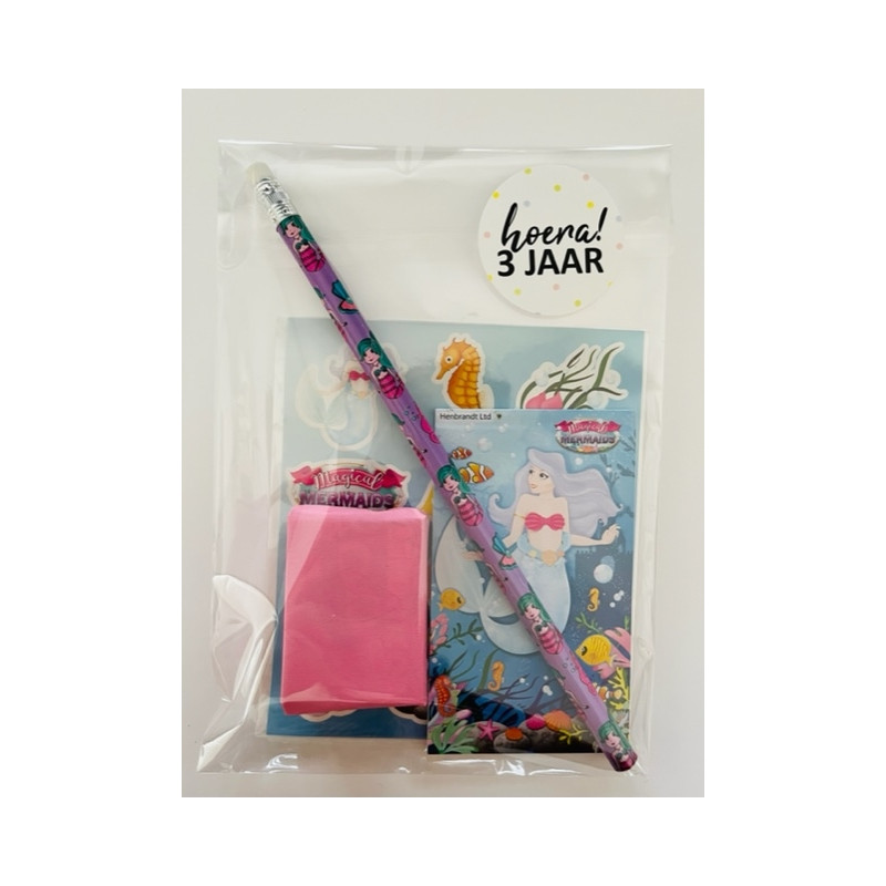 zeemeermin traktatie notitieboekje