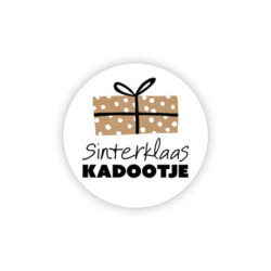 sticker sinterklaaskadootje kraft