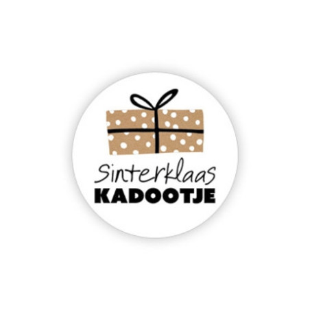 sticker sinterklaaskadootje kraft