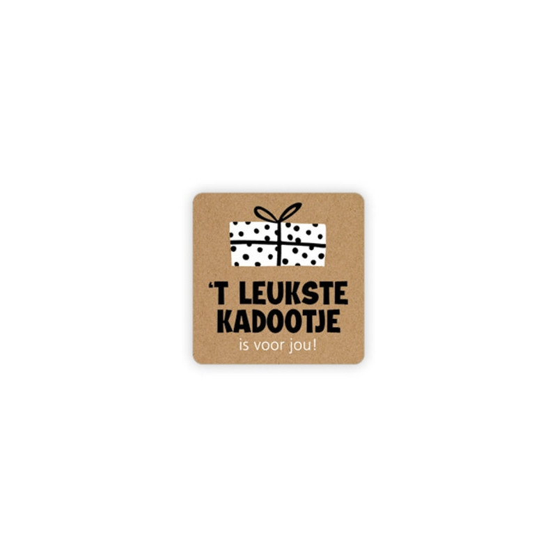 sticker leukste kadootje kraft