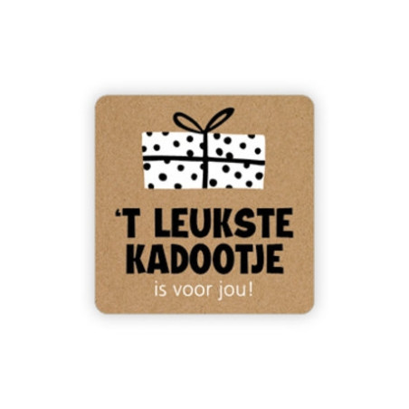 sticker leukste kadootje kraft