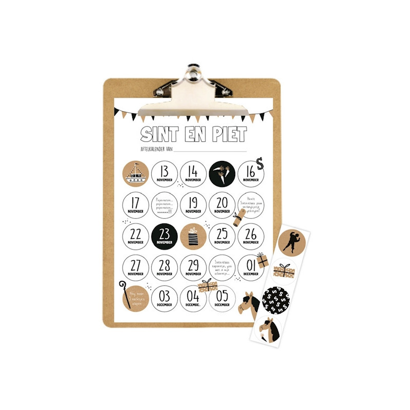 aftelkalender pakjesavond