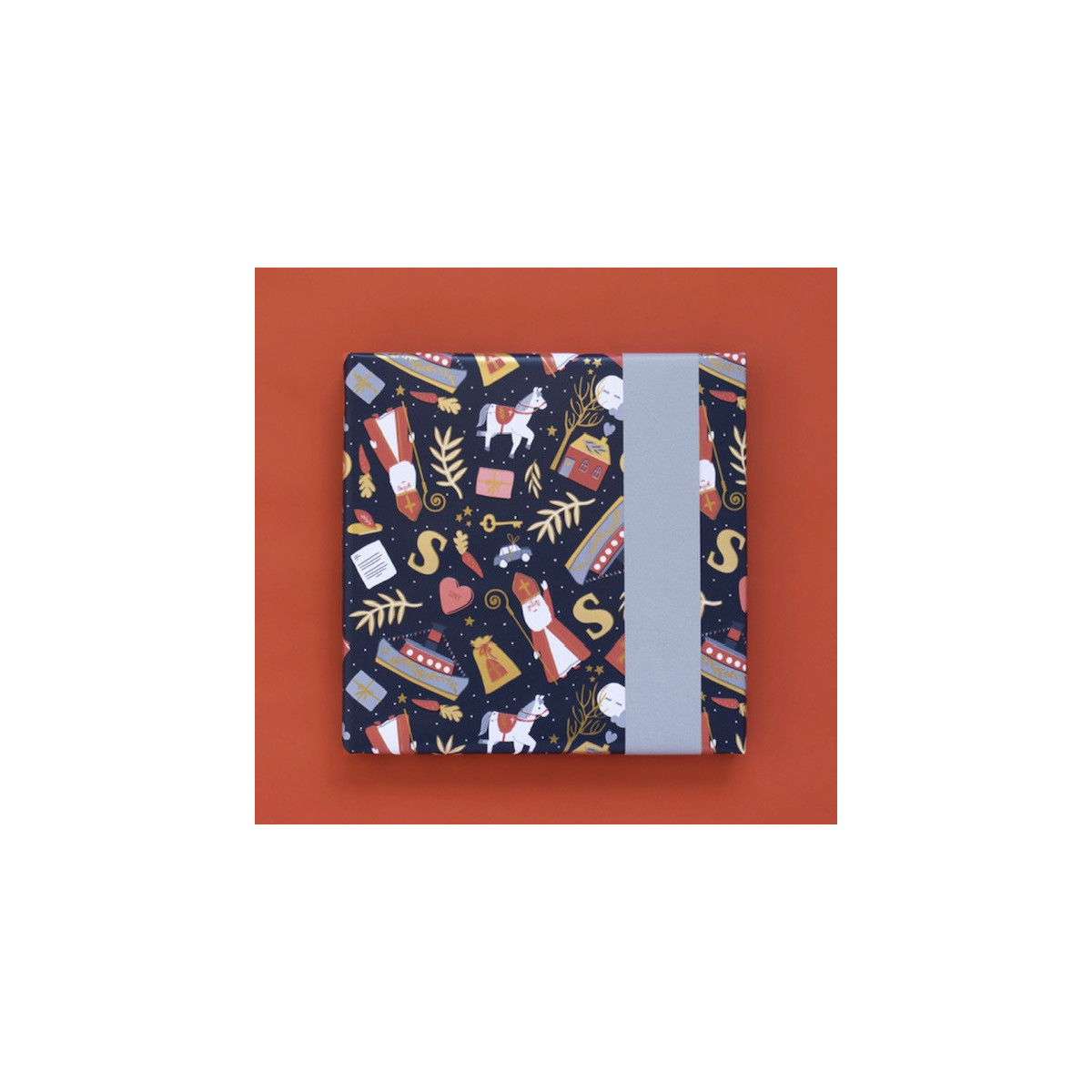 kadopapier blauw pakjesavond