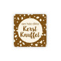 sticker bruin kerstknuffel