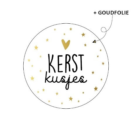 sticker kerstkusjes