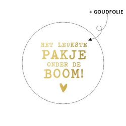 sticker kadootje boom