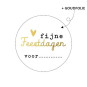 sticker fijne feestdagen voor