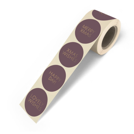 stickermix kerst paars