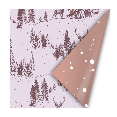 kadopapier rendier lila