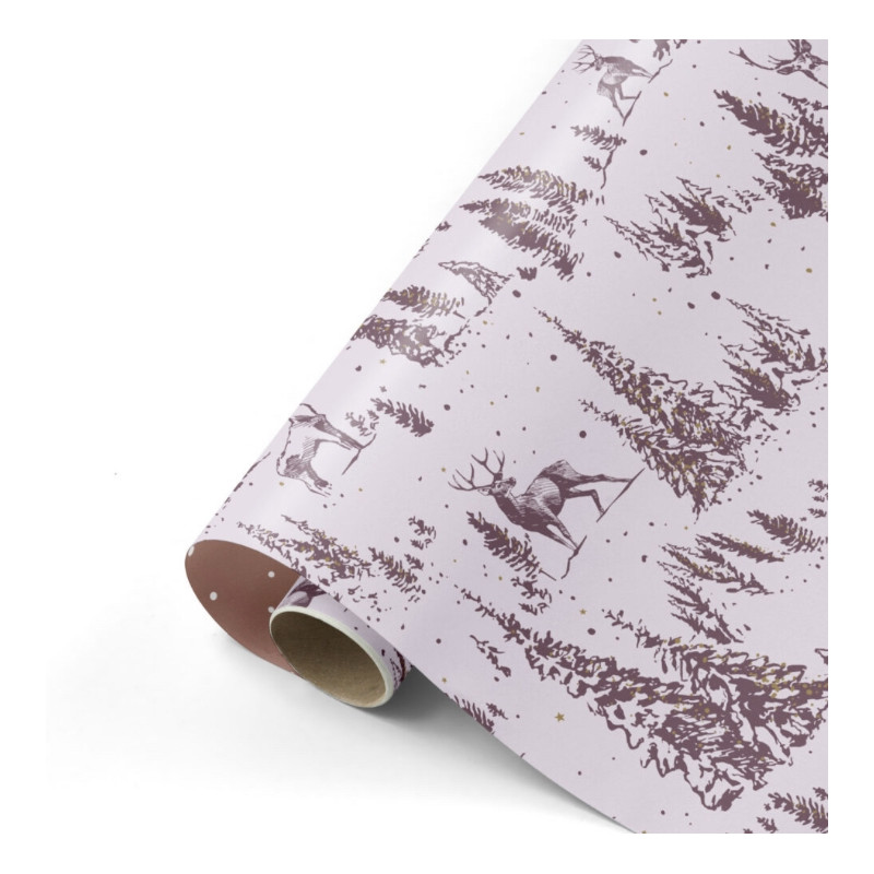 kadopapier rendier lila