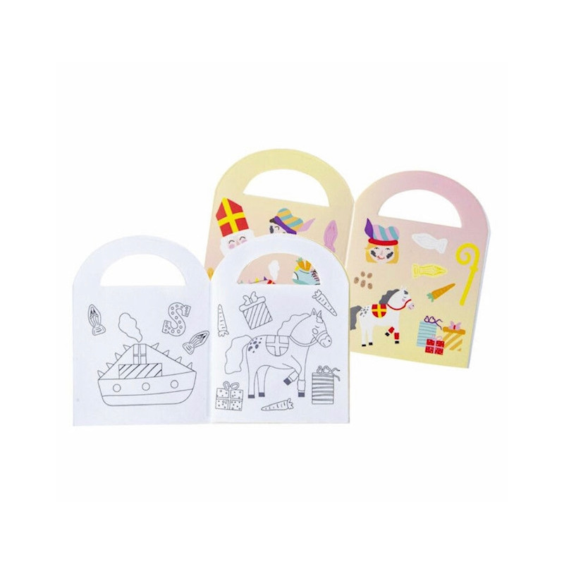 kleurboekje stickers sinterklaas
