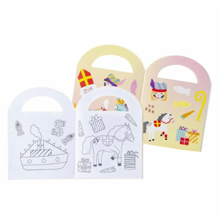 kleurboekje stickers sinterklaas