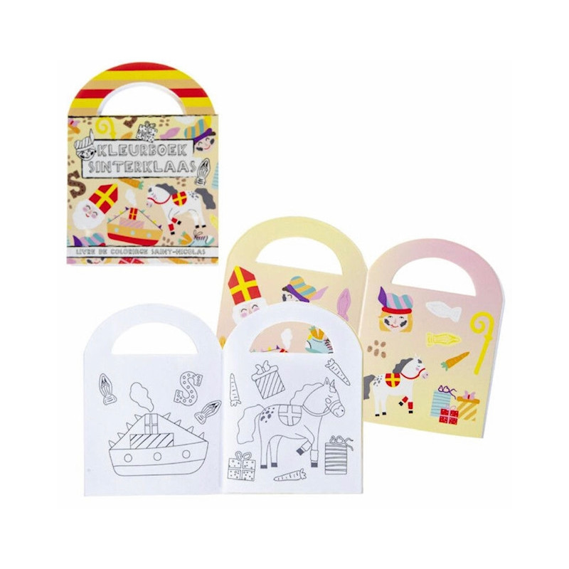 kleurboekje stickers sinterklaas