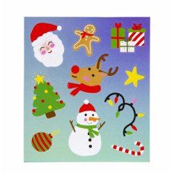 stickers kerst groen fun