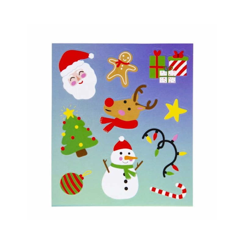 stickers kerst groen fun