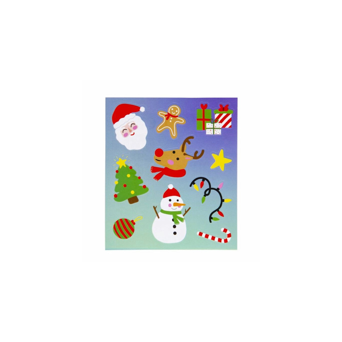 stickers kerst groen fun