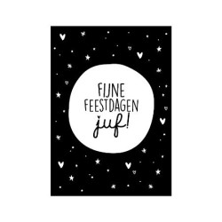 kaart lieve juf kerst