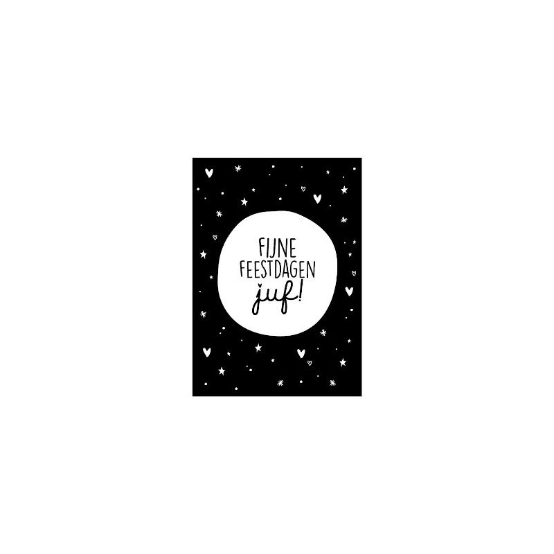 kaart lieve juf kerst