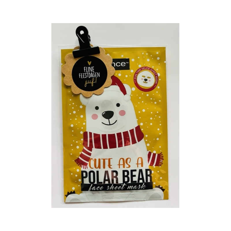 gezichtsmasker kerstbeer
