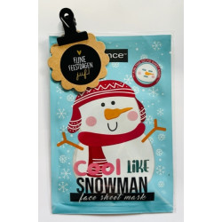 kadoset sneeuwpop gezichtsmasker